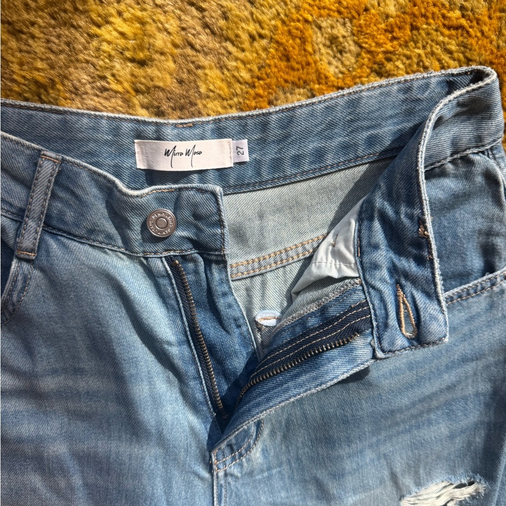 Distressed Light Blue Jeans - Picture 2 of 5